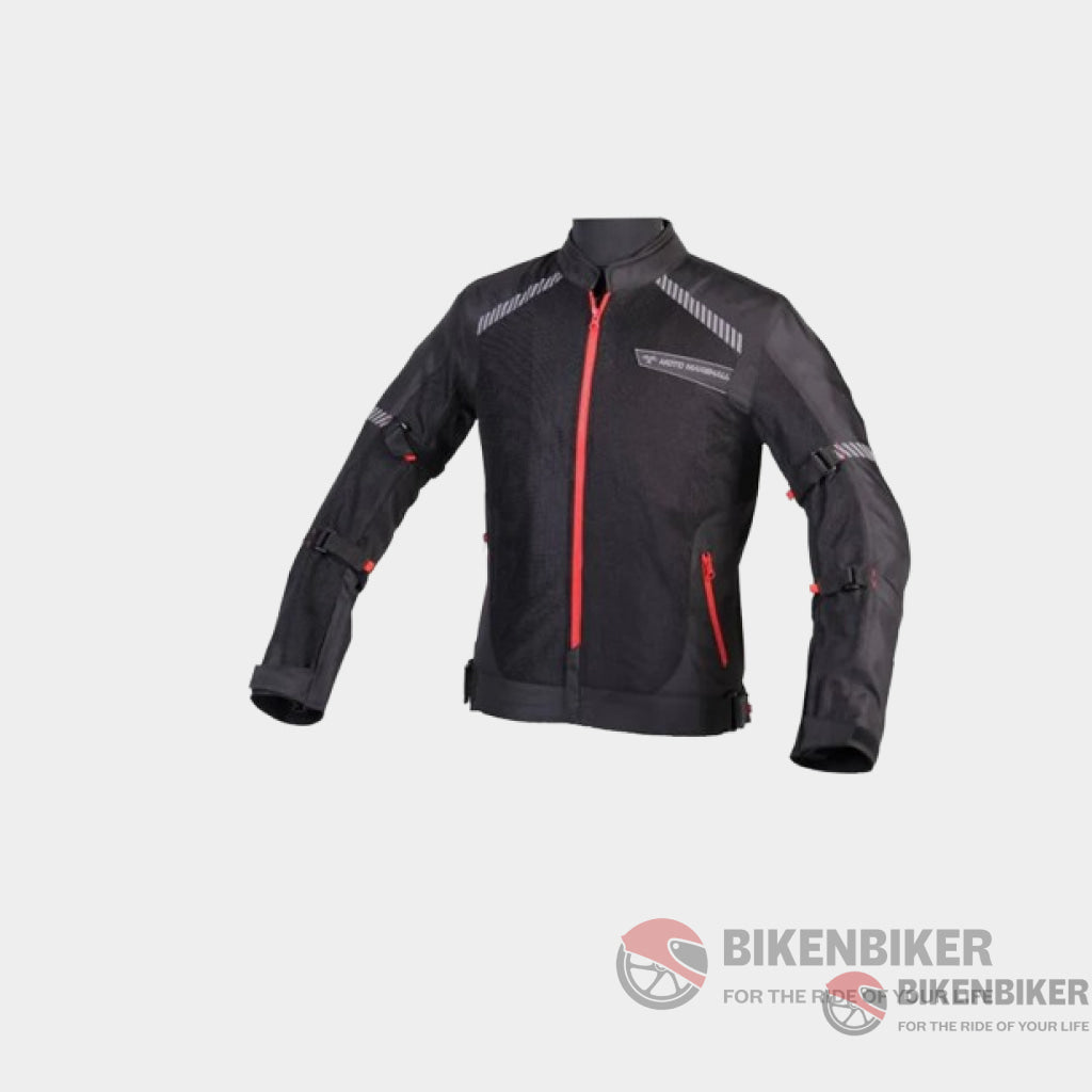 Moto Marshall Valor Air Black Red Riding Jacket – Bikenbiker