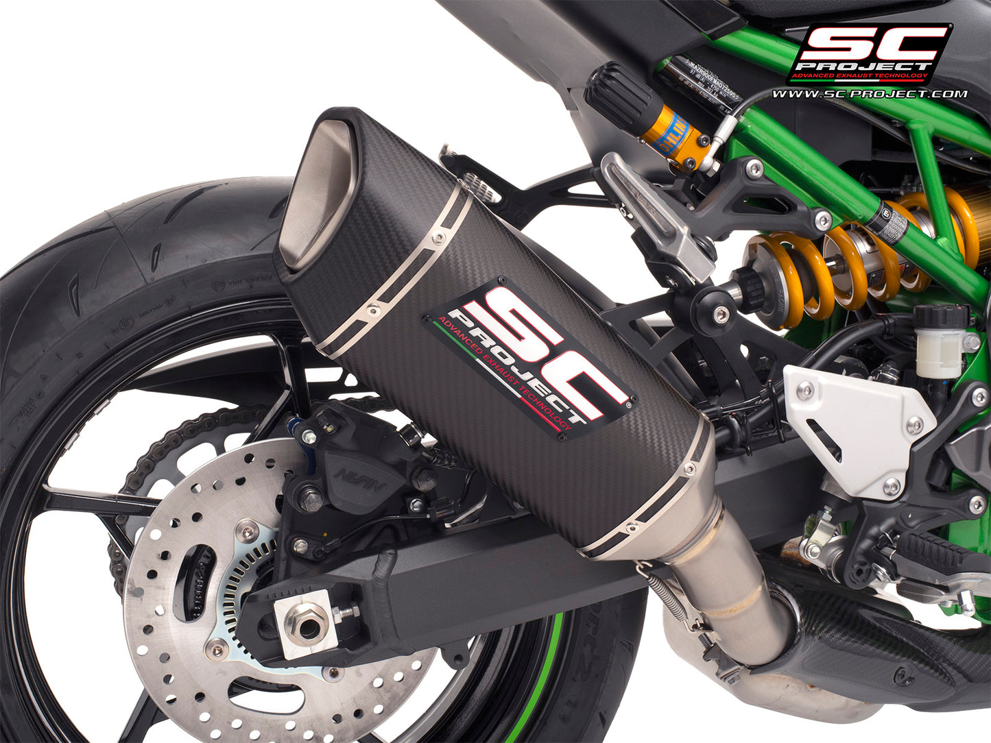 SC1-R carbon exhaust For Kawasaki Z900 2020-2024-Euro 5-SC Project-K34B-T90C