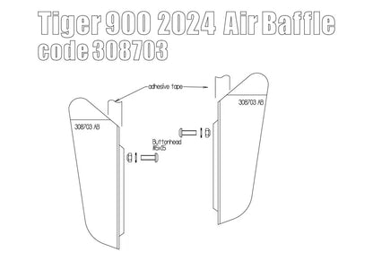 Triumph Tiger 900 Ergonomics - Air Deflectors