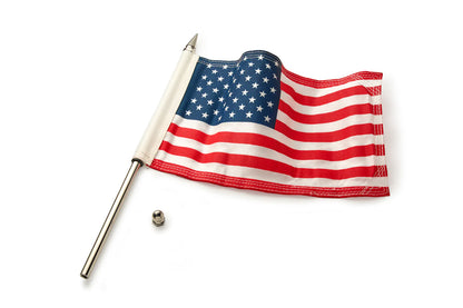 Flag Pole with American Flag For Honda Goldwing - Goldstrike - 78602