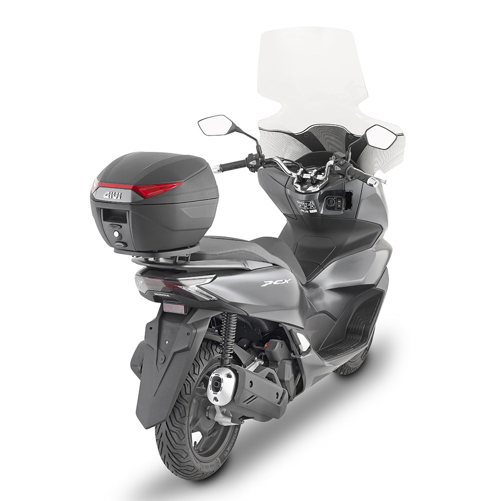 Top-Case Black With Red Reflectors Universal Mounting Plate Included - Givi- C30N