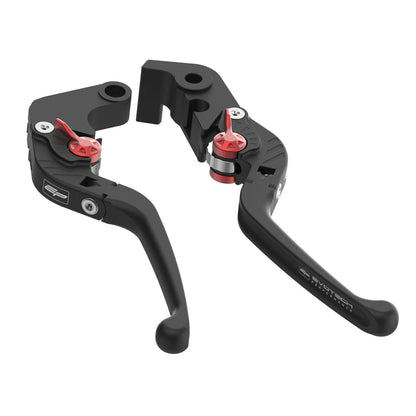 Evo Folding Clutch and Brake Lever Set For Kawasaki Ninja 500 (2024+)-Evotech Performance-PRN035235-035237