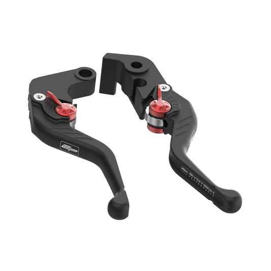 Evo Short Brake and Clutch Lever Set For Kawasaki Ninja Ninja 500 (2024+) - Evotech Performance-PRN035252-035254