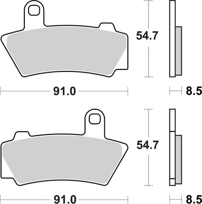 Front Brake Pads Sintered - Brembo - 07BB40SA