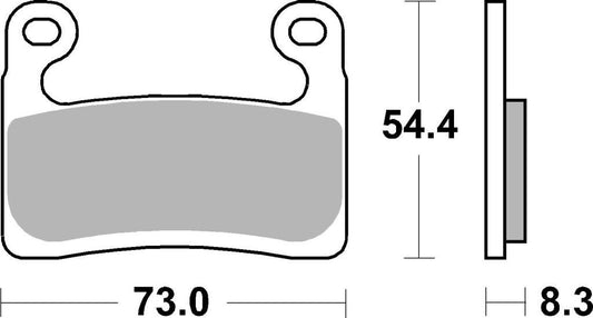 Front Brake Pads Sintered - 07GR90LA Brembo