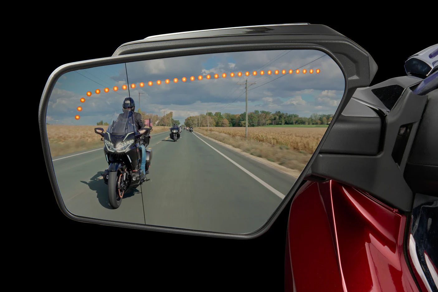 PANOVISTA™ Extended Convex Mirrors with Sequential Turn Signals - Honda Goldwing - Goldstrike