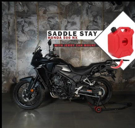 Saddle stay V-2 with Exhaust Sheild with Jerry can Mount For Honda NX500-Zana-ZI-8472