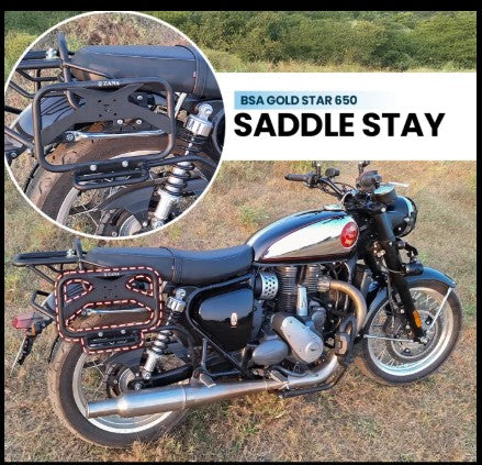 Saddle Stay With Jerry Can Mount Mild Steel for BSA Goldstar 650-Zana- ZI-8531