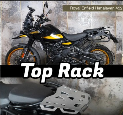 Top Rack Aluminium Silver Plate For Royal Enfield Himalayan 450-Zana-ZI-8466