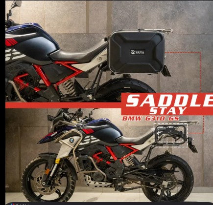 Saddle Stay V-2 with Exhaust Sheild with Jerry can Mount For BMW G310GS-Zana-ZI-8341