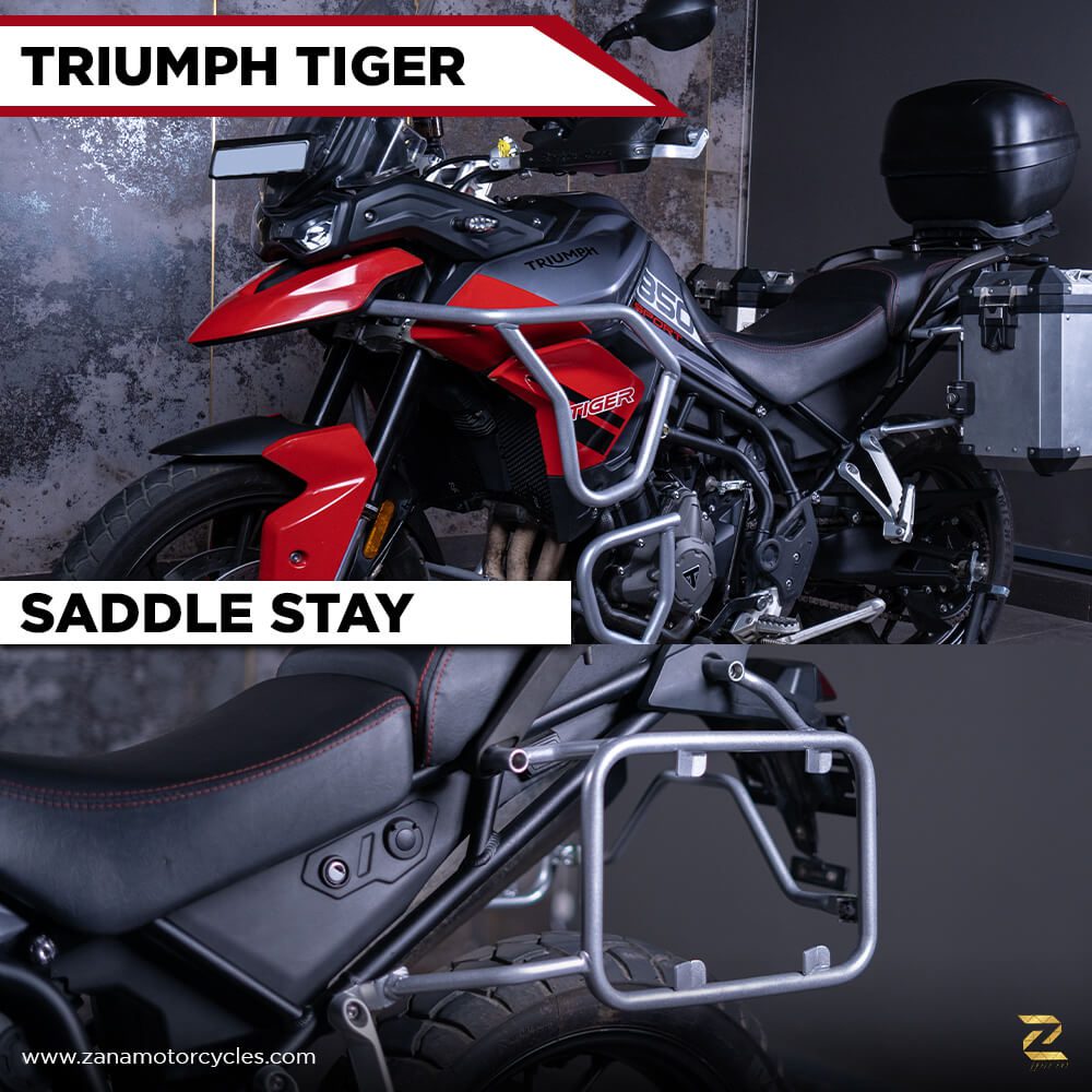 Saddle Stay (Silver) For Triumph Tiger 900 Rally / 850 Pro - Zana - ZP-086