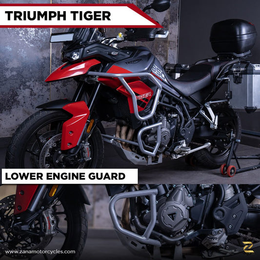 Lower Engine Guard (Sliver) For Triumph Tiger 850 - Zana - ZP-084