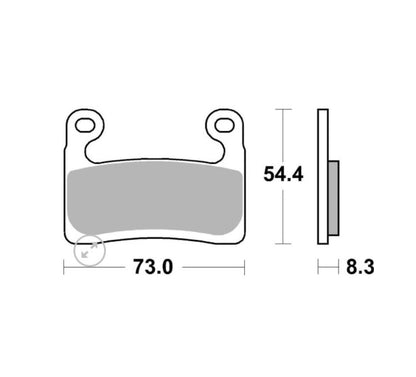 Front Brake Pads Sintered - Brembo - 07GR90LA