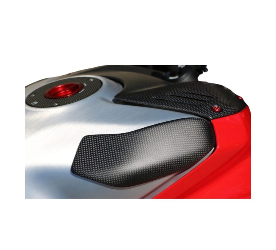 Ducati Panigale/Streetfighter V4 Carbon/Kevlar Fuel Tank Slider - CNC Racing