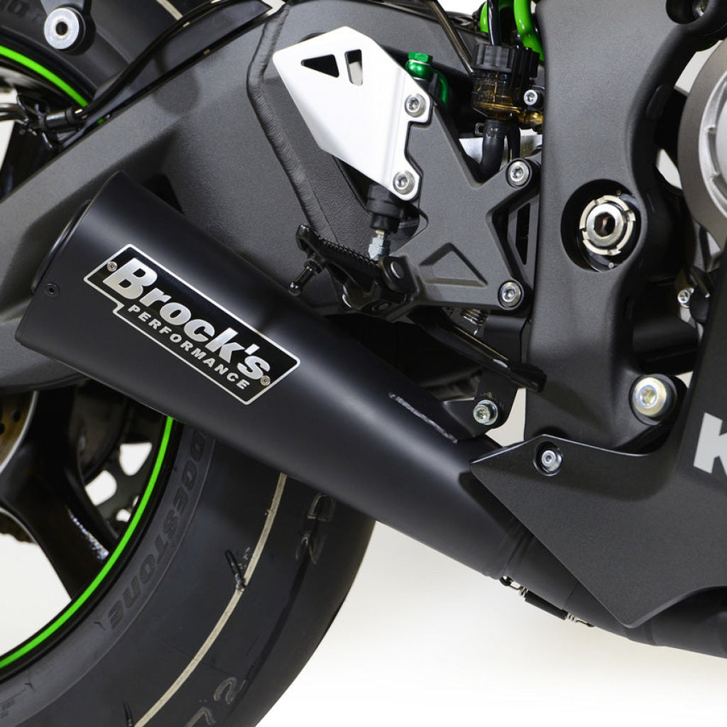 Alien Head 2 Full System Black 14’ Muffler Zx - 10R (16 - 20) - Brock’s Performance Exhaust