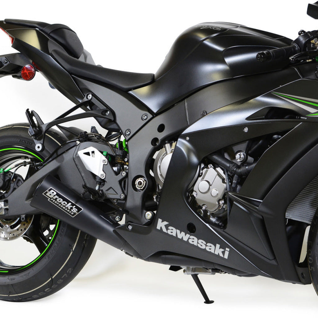 Alien Head 2 Full System Black 14’ Muffler Zx - 10R (16 - 20) - Brock’s Performance Exhaust