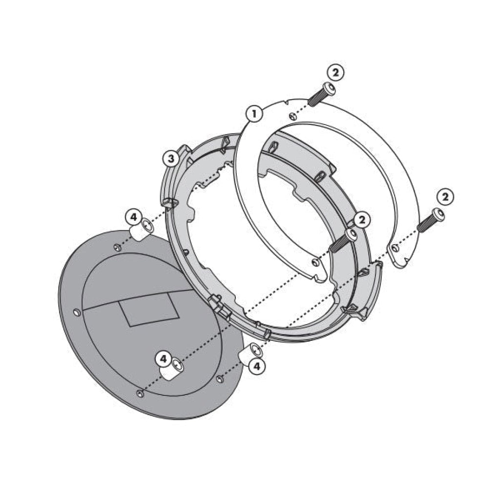 Specific Tank Ring For Harley Davidson Pan America - Givi