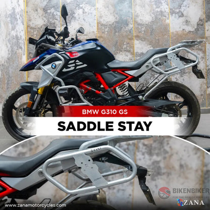 Bmw G 310Gs Saddle Stay Silver With Jerry Can Mount - Zana Saddle Stay