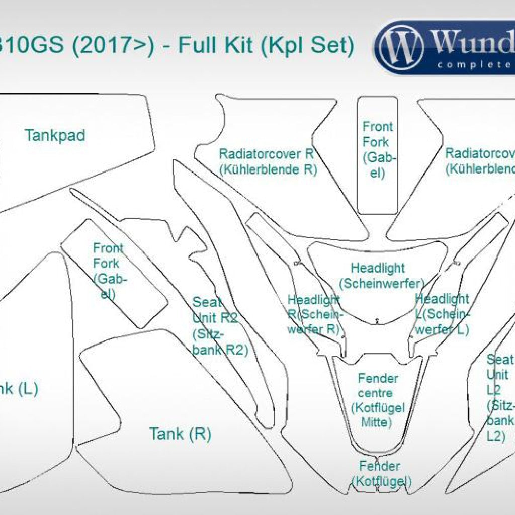 Bmw G310 Gs Protection - Paint Film Wunderlich