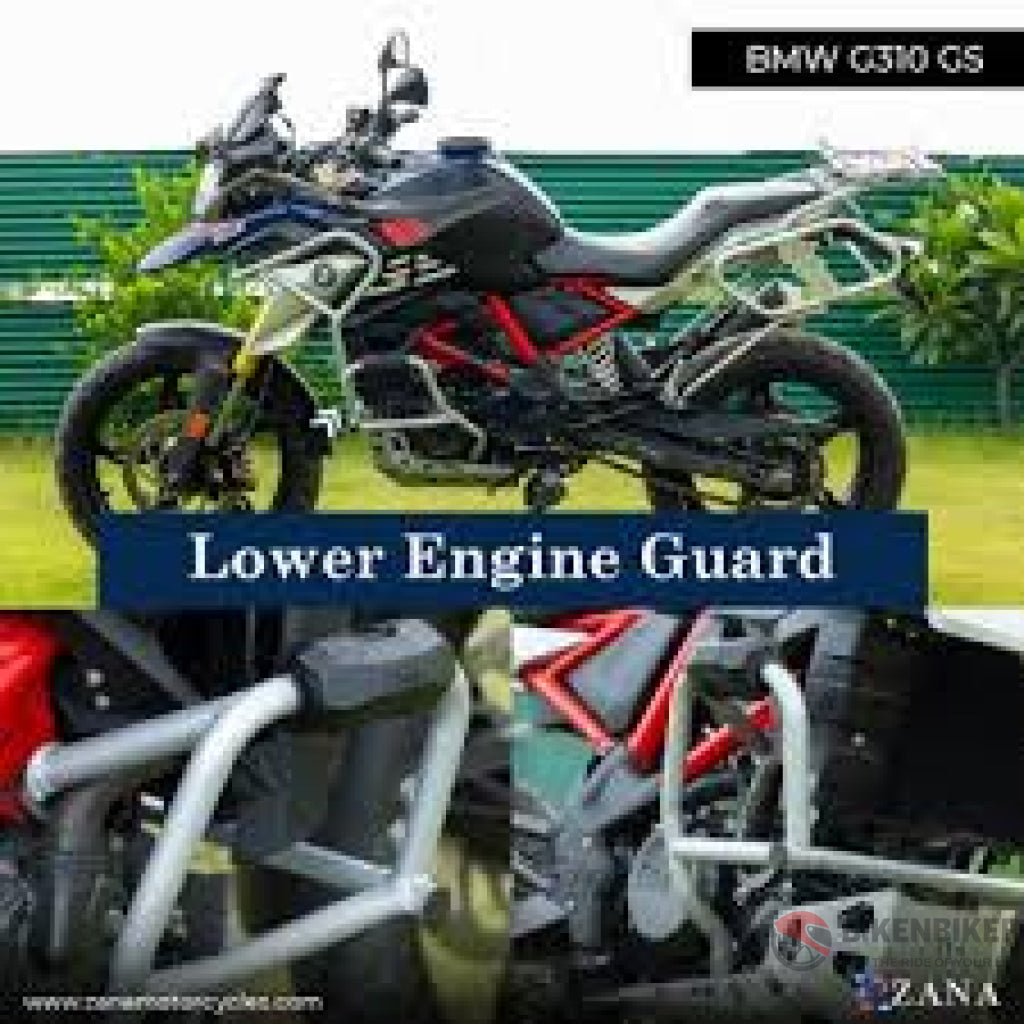 Bmw G310Gs Lower Engine Guard With Puck Silver - Zana Protection