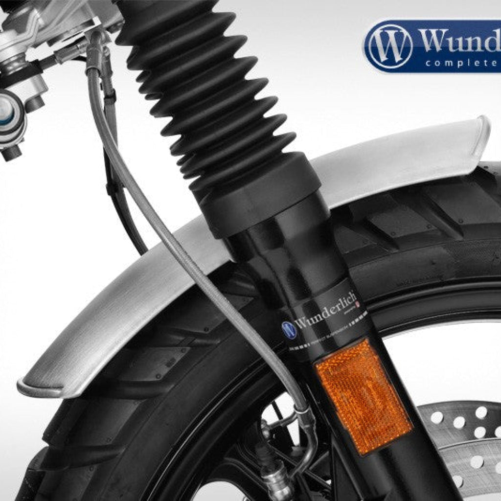 Bmw R Nine T Ergonomics - Classic Front Fender (Low) Wunderlich Brushed Center Stand