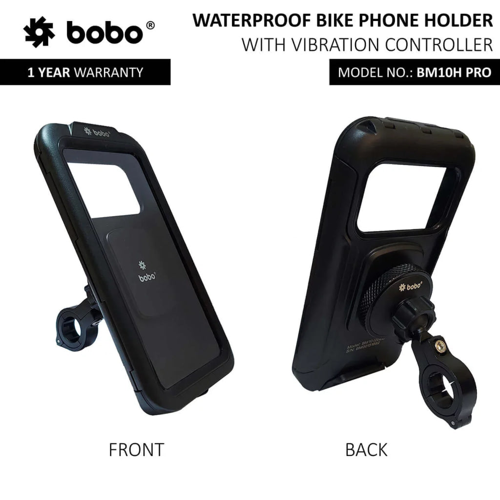 Bobo Bm10H Pro Jaw-Grip Mobile Phone Holder Mount With Fast Usb 3.0 Charger (Black) Mounts