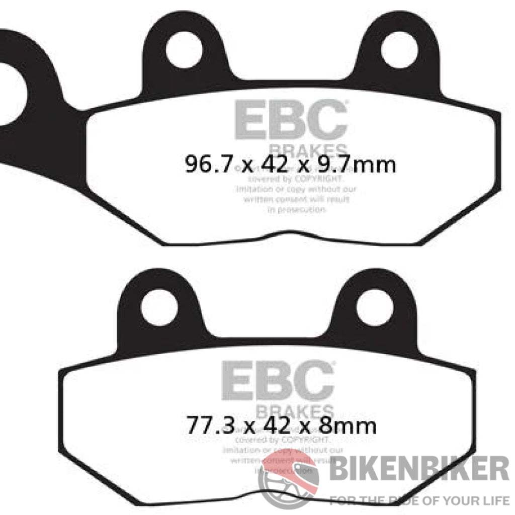 Brakes - Fa214/2Hh Fully Sintered Ebc (Rear) Brake Pads