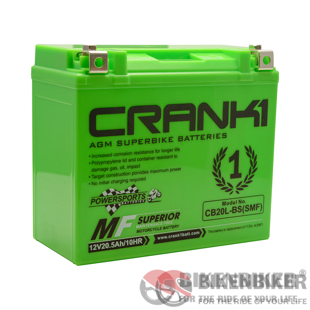 Crank1 CB20L BS SMF Battery Bikenbiker