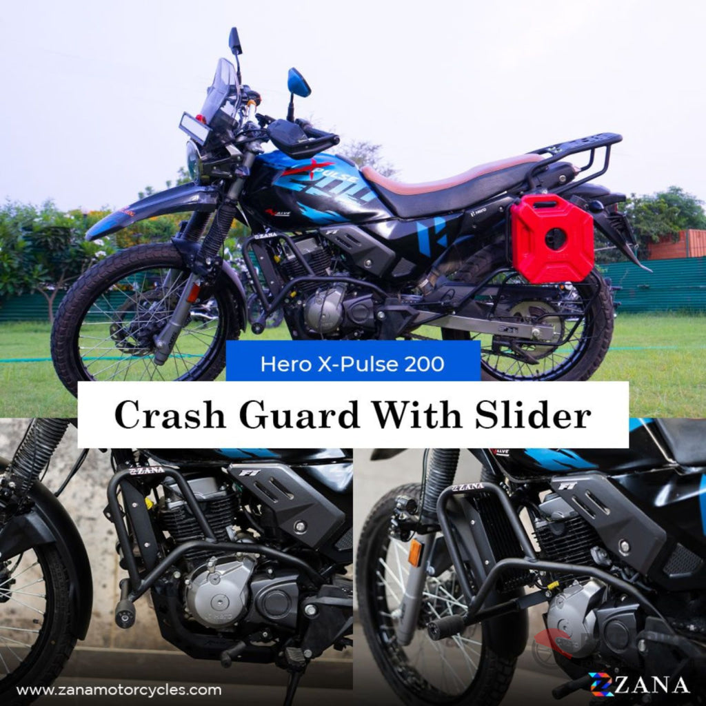 Crash Guard With Slider For X-Pulse 200 -Zana Engine