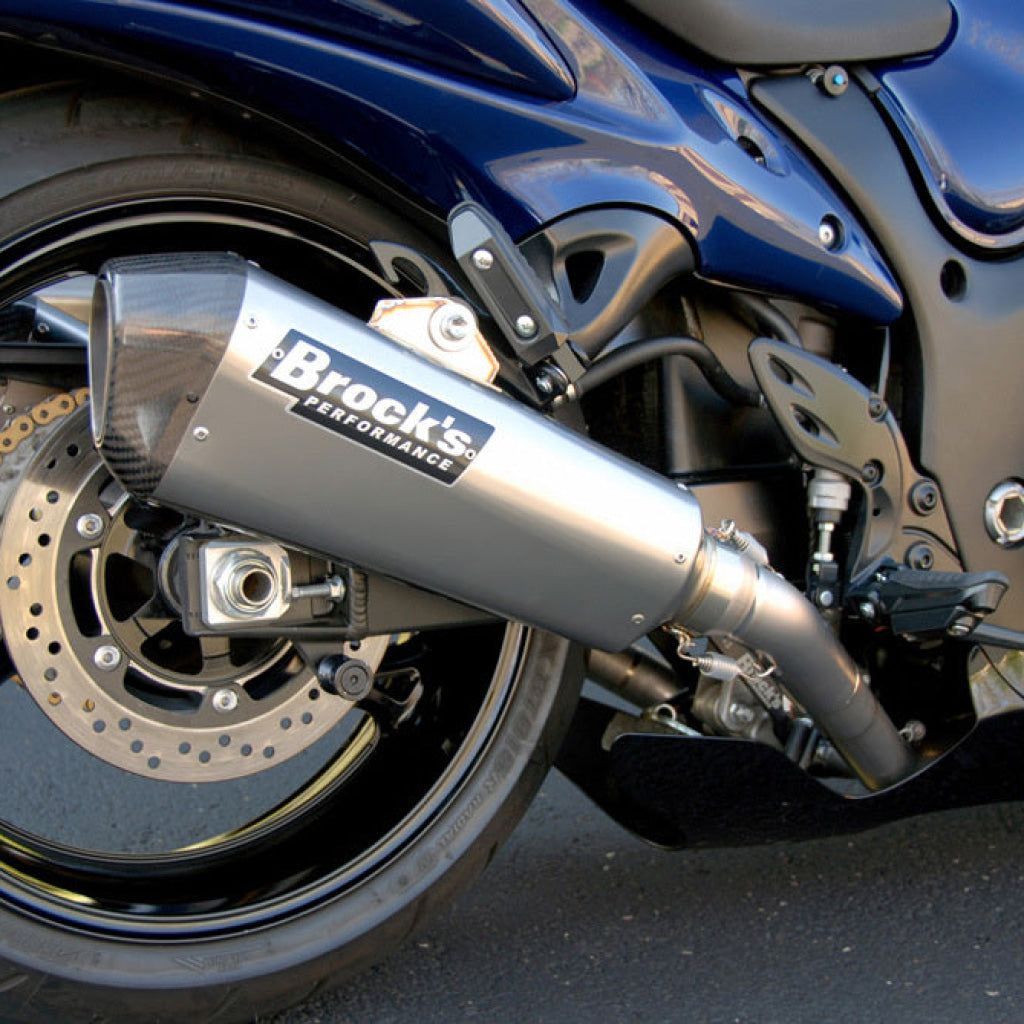 Ct Dual Full System W/ 16’’ Quietkore Muffler Hayabusa (08 - 20) - Brock’s Performance Exhaust