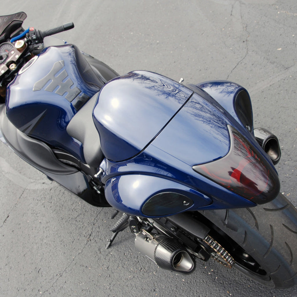 Ct Dual Full System W/ 16’’ Quietkore Muffler Hayabusa (08 - 20) - Brock’s Performance Exhaust