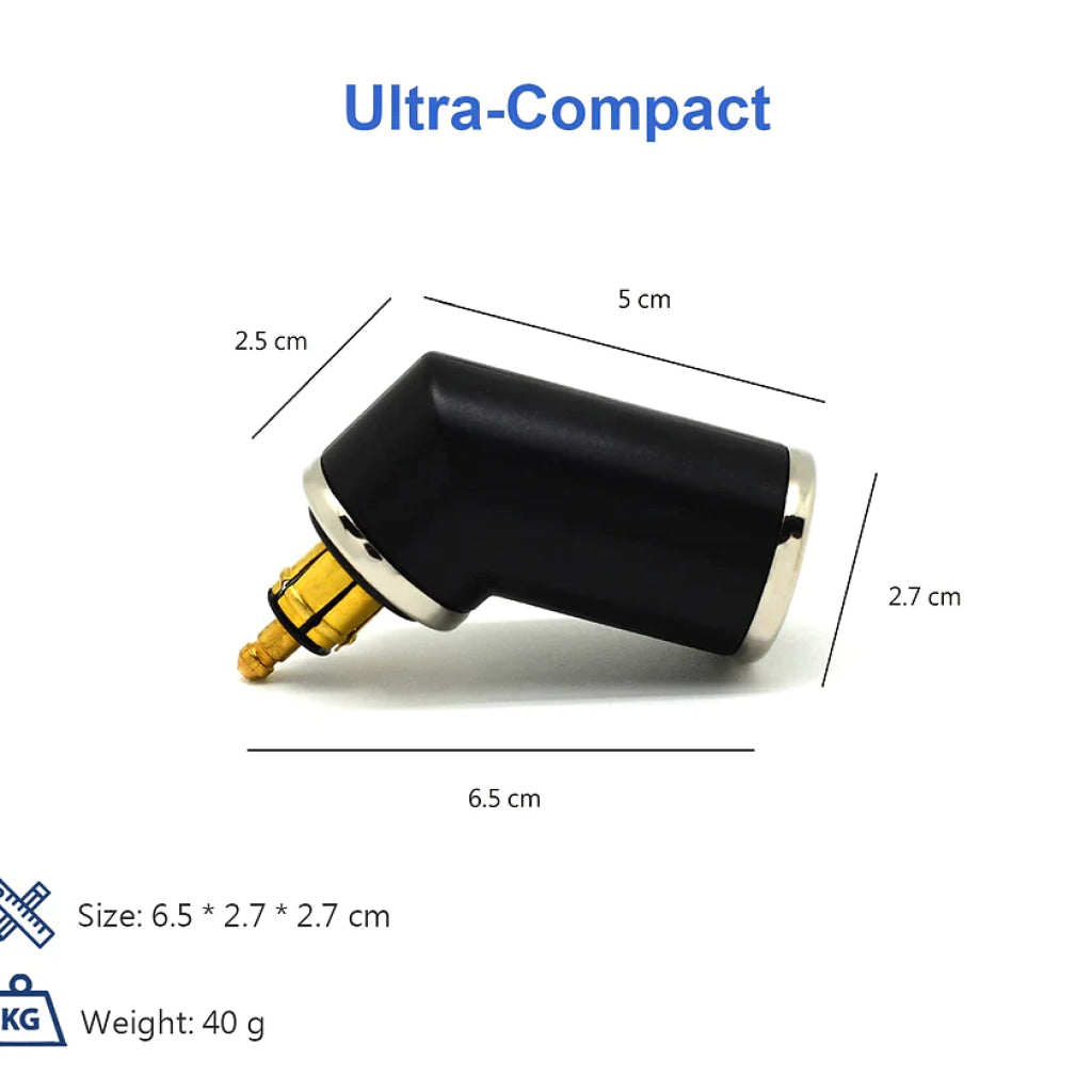 Din To 36W Usb/Usb Type-C (Angled) Adapter - Cliff Top Electricals