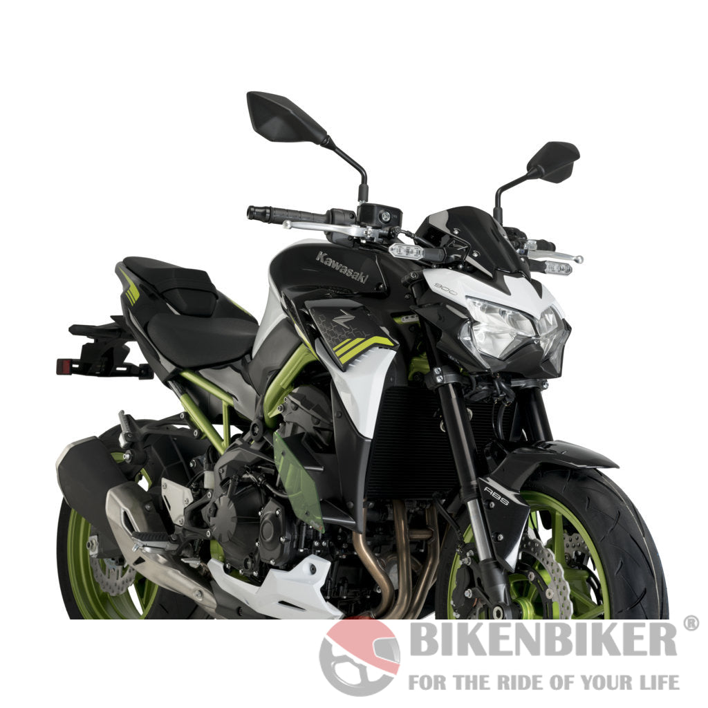 Downforce Naked Spoilers For Kawasaki Z900 2020-Puig Green Protection