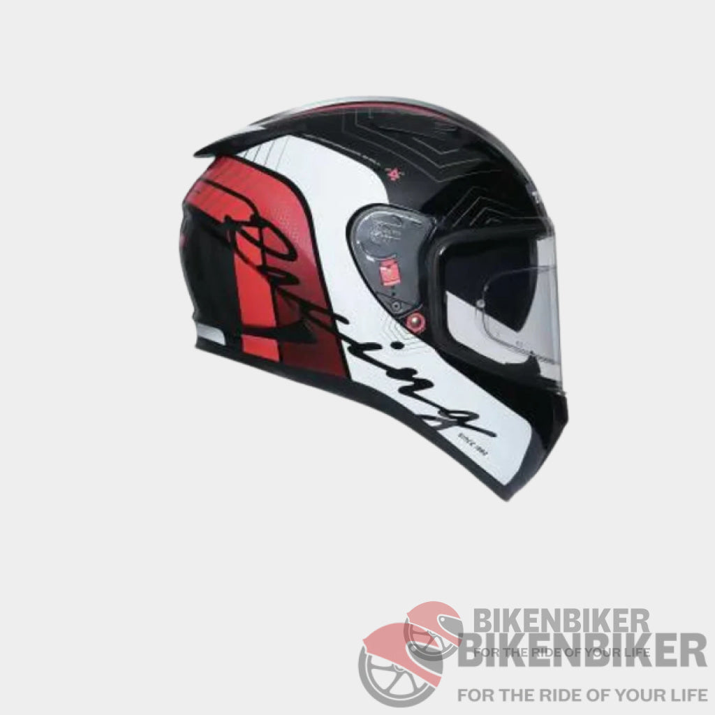 Dual Visor Helmet For Men - Tvs Racing