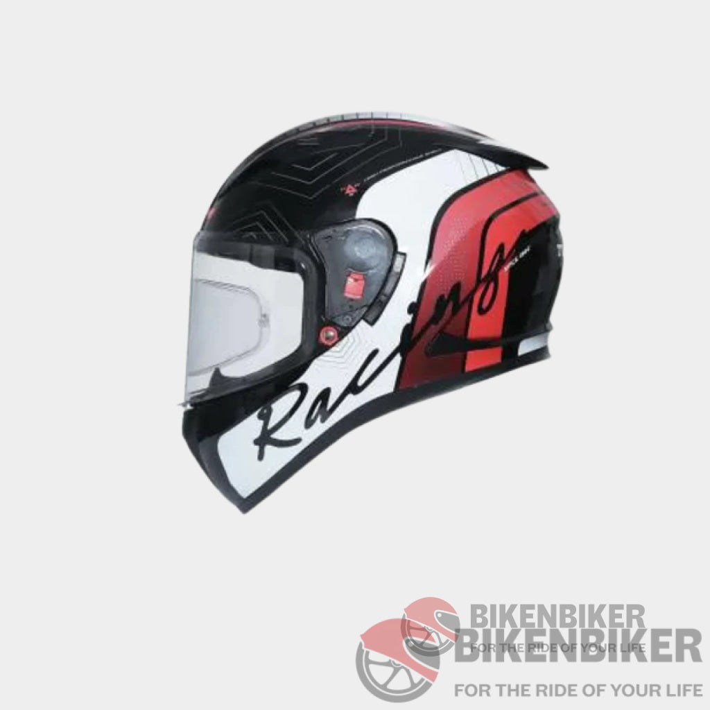 Dual Visor Helmet For Men - Tvs Racing