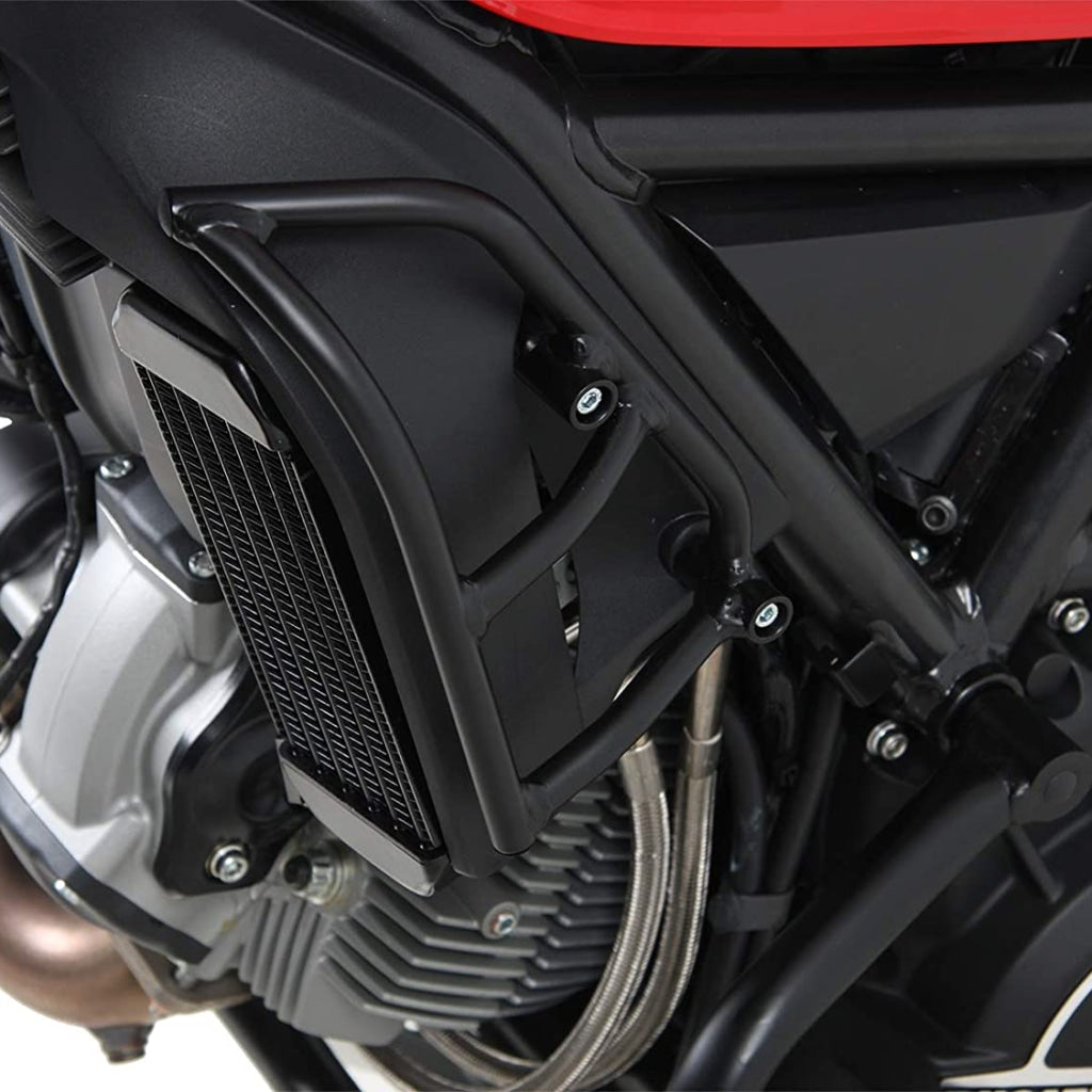 Ducati Scrambler/Desert Sled Radiator Protection - Crash Bars Hepco And Becker Guard