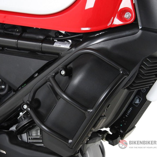 Ducati Scrambler/Desert Sled Radiator Protection - Crash Bars Hepco And Becker Guard