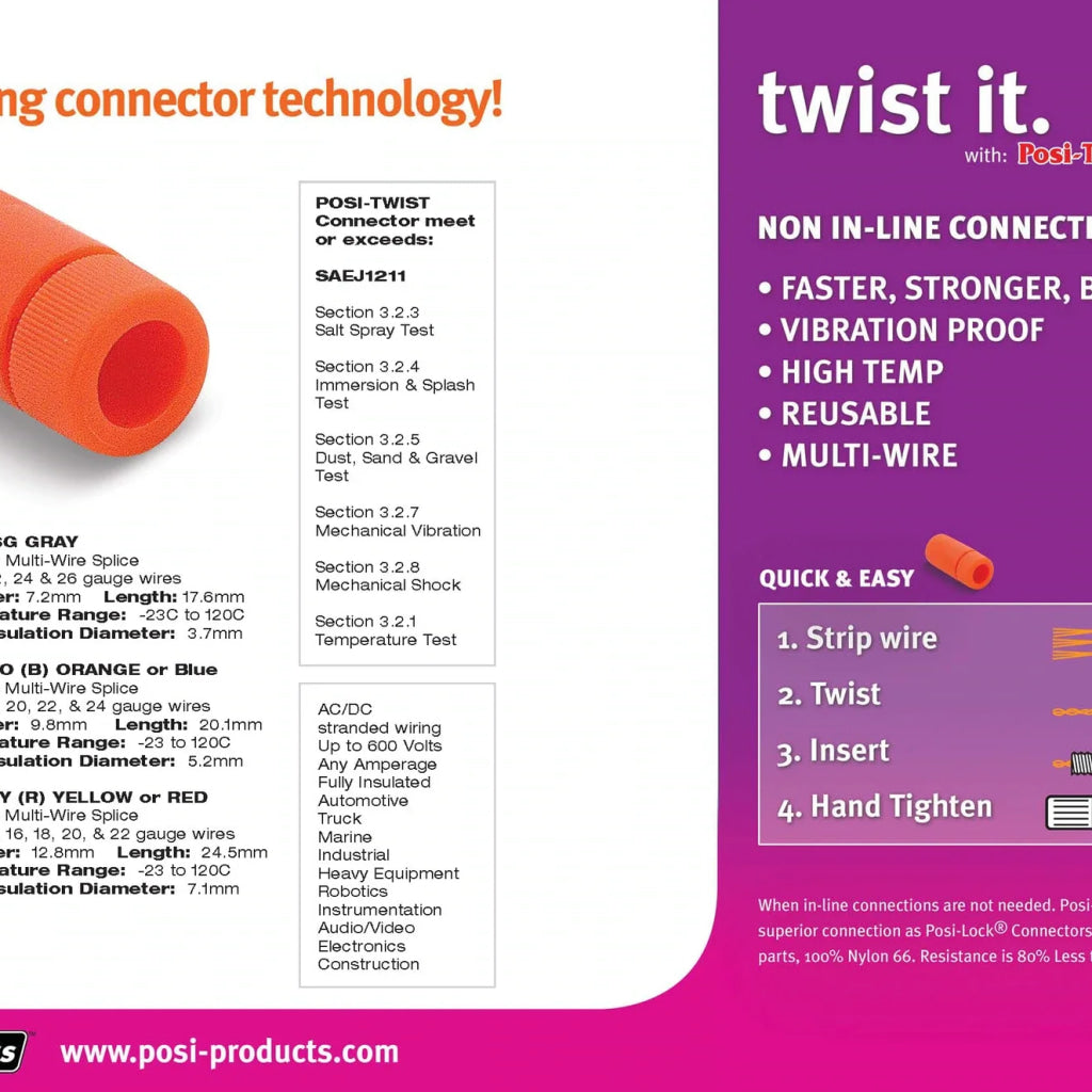 Electrical Connector - Posi-Twist® 14-24Ga Posi-Products Electricals