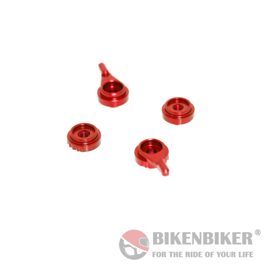 Evotech Performance Coloured Lever Adjuster Set (Optional Extra) Red Styling