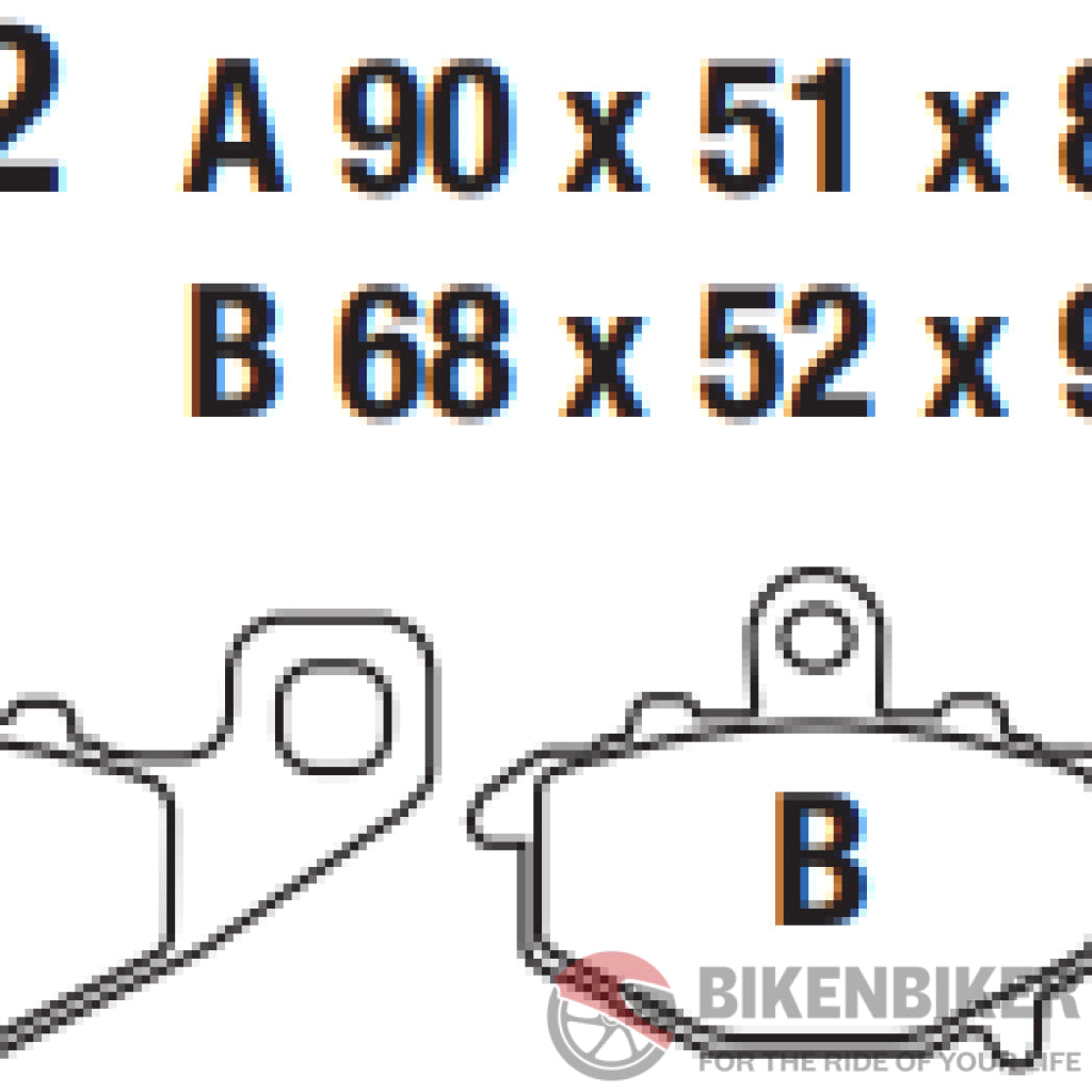 Fa192V Semi Sintered Brake Pads - Ebc