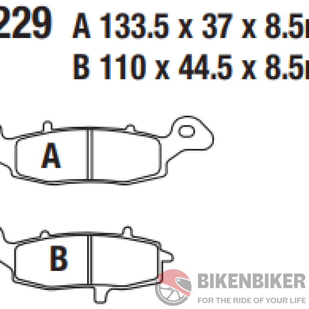 Fa229Hh Fully Sintered Brake Pads - Ebc Brakes