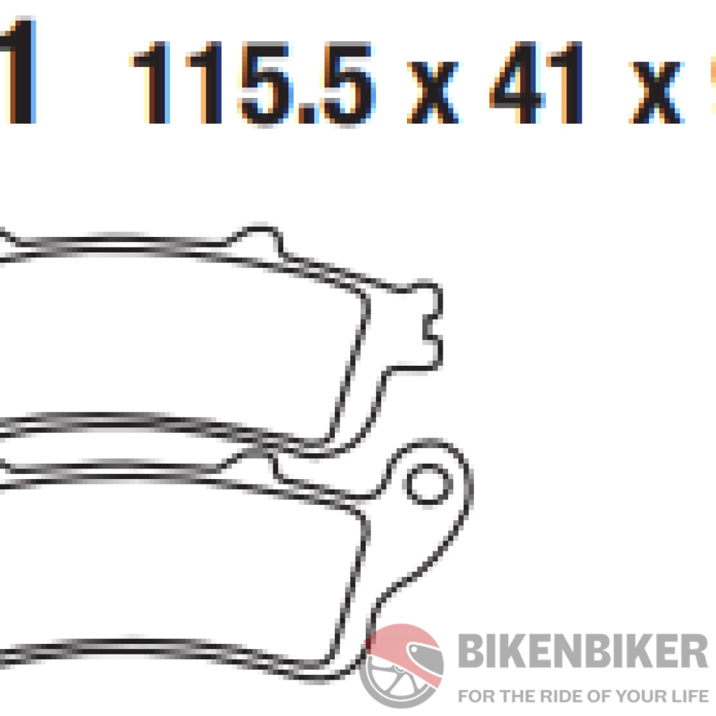 Fa281Hh Fully Sintered Brake Pads - Ebc Brakes