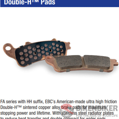 Fa322/4Hh Fully Sintered Brake Pads - Ebc Brakes