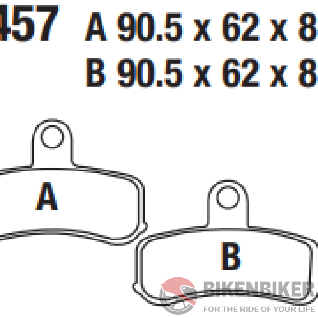 Fa457Hh Fully Sintered Brake Pads - Ebc Brakes