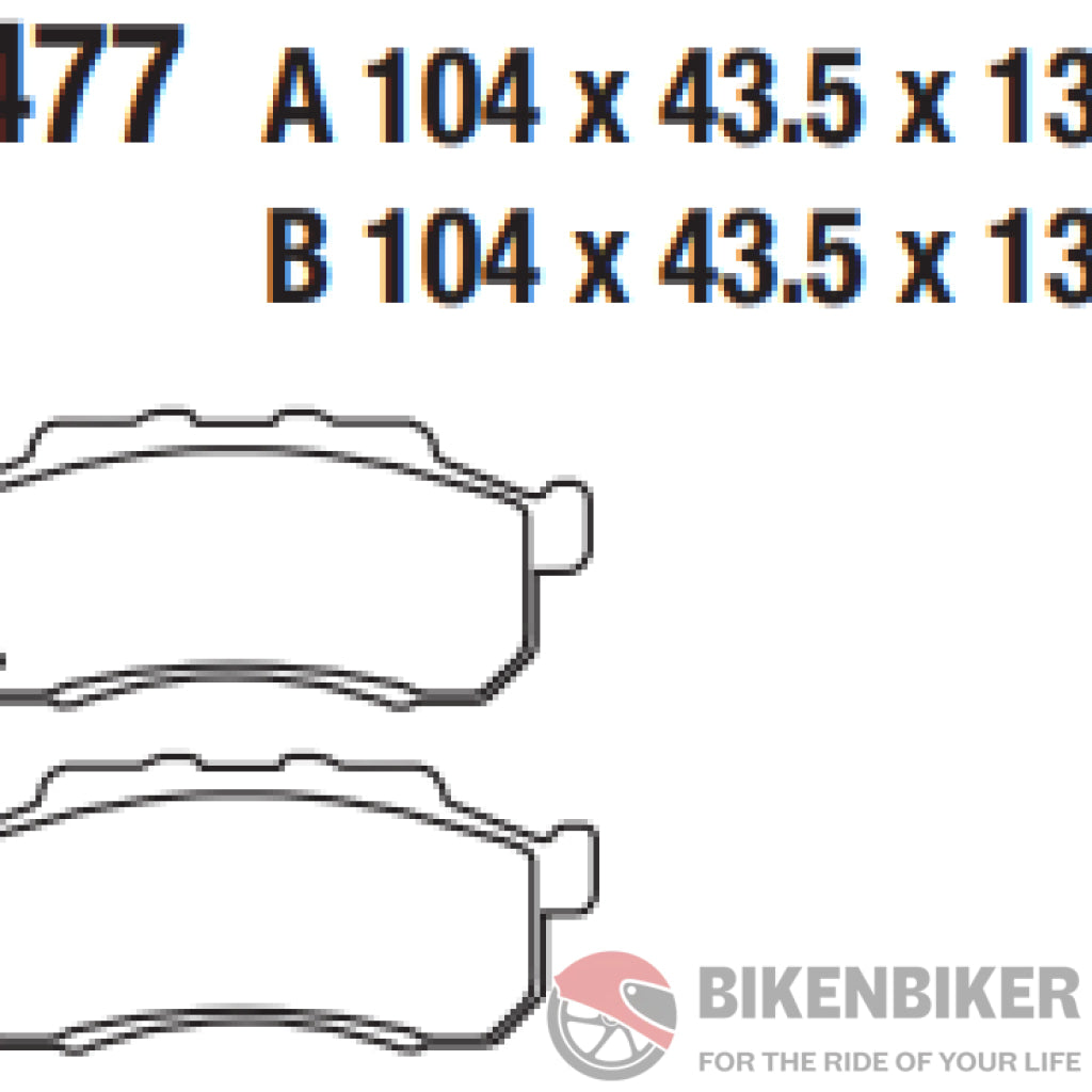 Fa477Hh Fully Sintered Brake Pads - Ebc Brakes