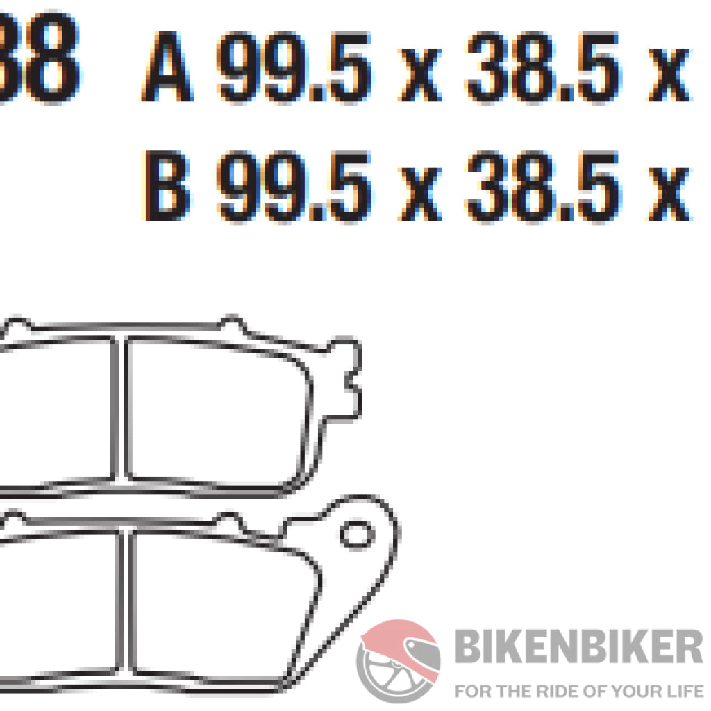 Fa488Hh Fully Sintered Brake Pads - Ebc Brakes