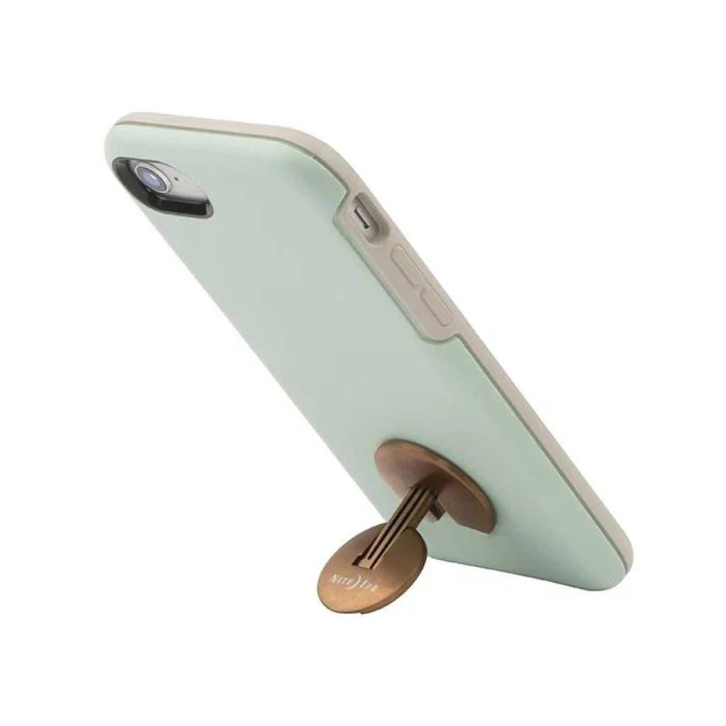 Flipout® Phone Handle + Stand - Nite Ize Bronze Mounts