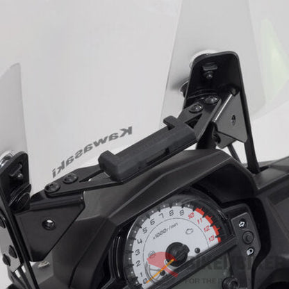 Kawasaki Versys 650 Ergonomics - Shock Absorbent Quick-Lock Gps Mount Sw-Motech