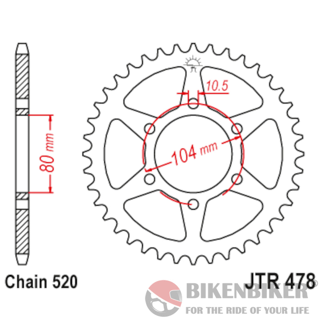 Kawasaki Z800 (2013 - 2016) Sprockets - Jt