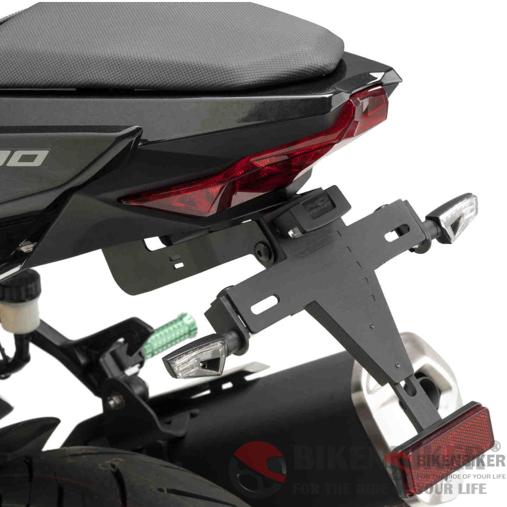 License Plate Holder For Kawasaki Ninja 400 2018-Puig Vehicle Frames